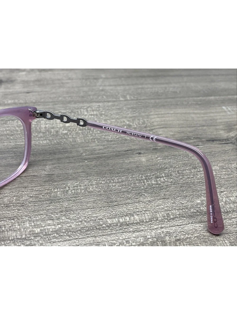 COACH NEW YORK HC6127U 5535 Transparent Purple Eyeglasses Frame 51-17-140